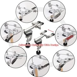 RUIXIN PRO RX-009 Professional Knife Sharpener System With 10 Whetstones, 360° Rotation Flip Design, Fixed Angle Stainless Steel Kitchen Chef Knife Sharpening Kit Fine Grinding Polishing Tool -KitchenAid Shop 51Wd99iloNL