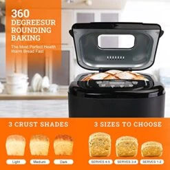 OROXCO 15-in-1 2LB Bread Maker Machine Fully Automatic LCD Display,Stainless Steel 10 OROXCO 15-in-1 2LB Bread Maker Machine Fully Automatic LCD Display,Stainless Steel -KitchenAid Shop 51WjP0nM4hL