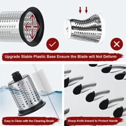 Slicer Shredder Attachment For KitchenAid Stand Mixer, Cheese Grater Attachment Vegetable Slicer Attachment For KitchenAid, Salad Maker With 3 Blades By Gvode -KitchenAid Shop 51WqLrgqzUL