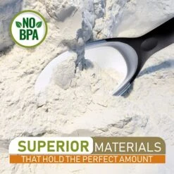 Magnetic Ice Scoop, Contoured Translucent Flexi-Plastic With Soft Grip Handle For Ice, Flour, Rice, Popcorn, Pet Food, Black -KitchenAid Shop 51WtL1dsO5S