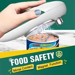 Electric Can Opener, Simple Open Cans With One Touch - Smooth Edge Automatic Kitchen Gadget For Seniors With Arthritis, Food-Safe And Battery Operated Handheld Can Opener Fits All Can Sizes -KitchenAid Shop 51X0NRCFCVL