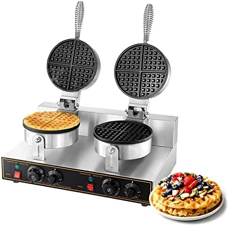 Waffle Maker Commercial Waffle Maker Machine 110V 1200W Non-stick Waffle Iron Maker Stainless Steel Round Waffle Maker Commercial For Restaurant 7 Waffle Maker Commercial Waffle Maker Machine 110V 1200W Non-stick Waffle Iron Maker Stainless Steel Round Waffle Maker Commercial For Restaurant - Image 5