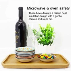 3 Oz Round Soy Sauce Dipping Bowls Set Of 8, Porcelain Side Dishes/Plates For Snack Sushi Ketchup Condiments Appetizer Dessert, 4 Inch Small Pinch Bowls For Kitchen Prep, Assorted Patterns -KitchenAid Shop 51X2eoVdXsL