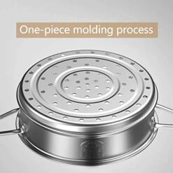 Stainless Steel Steamer Insert For Fish And Vegetables, Food Supplements, Steamed Filled Bun With Heat-resistant Handles, Thickened Material, Robust And Durable, -KitchenAid Shop 51X2lNsPLUL 1