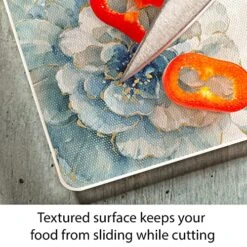 Art Indi Gold Birds 3mm Heat Tolerant Tempered Glass Cutting Board 15” X 12” Manufactured In The USA Dishwasher Safe -KitchenAid Shop 51X7ji1V4xL