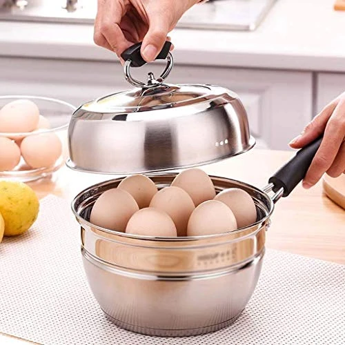 SXNBH Stainless Steel Cooking Steamer, Electric Wooden Handle, Heat Insulation And Anti-scalding, Tempered Glass Lid With Composite Bottom 6 SXNBH Stainless Steel Cooking Steamer, Electric Wooden Handle, Heat Insulation And Anti-scalding, Tempered Glass Lid With Composite Bottom - Image 4
