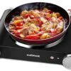 Usimax Hot Plate Electric Burner Single Burner Cast Iron Hot Plates For Cooking Portable Burner 1500W With Adjustable Temperature Control Stainless Steel Non-Slip Rubber Feet, Upgraded Version -KitchenAid Shop 51XEffi1EWL