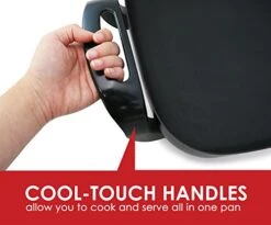 Cuisine EG-1220G 12-Inch Non-Stick Electric Skillet With Glass Lid, Black -KitchenAid Shop 51XSjNgryUL