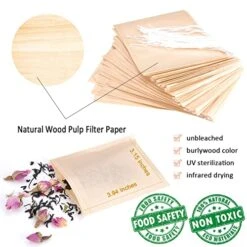 300PCS Disposable Tea Filter Bags With Drawstring | 100% Natural & Safe Loose Leaf Tea Empty Tea Bags, 1-Cup Capacity -KitchenAid Shop 51XXrHReUML