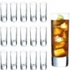 Heavy Base Shot Glass Set Bulk, Whisky Shot Glasses 2 Oz, Mini Glass Cups For Liqueur, Double Side Cordial Glasses, Tequila Cups Small Glass Shot Cups Set Of 24 -KitchenAid Shop 51XckMHl2wL