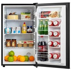 Midea MRM31A4ABB Compact All Refrigerator, Thermoelectric Mini 3.1 Cubic Feet-for Home, Office, Dorm, Fridge Black -KitchenAid Shop 51XfEUJuEPL