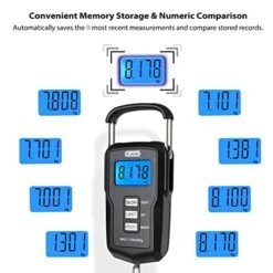 [Upgraded]FS01 Fishing Scale, Dr.meter 110lb/50kg Digital Hanging Scale With Storage Function And Numerical Comparison, Backlit LCD Display, Measuring Tape And 2 AAA Batteries Included -KitchenAid Shop 51XgQc9T7dL