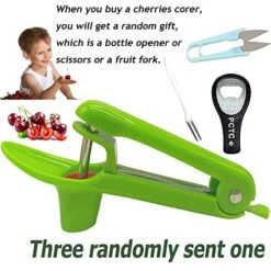 Herries Pit Cherry Pitter Tool, Olives Cherry Pitter Seed Stone Remover For Making CherryJam Cherries Corer Pitter Tool With Space-Saving Lock Design Green -KitchenAid Shop 51XhFdIkEQL