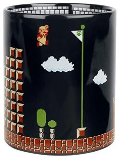 NINTENDO Super Mario Collectibles | Super Mario 8-Bit Boss Black Ceramic Coffee Mug 9 NINTENDO Super Mario Collectibles | Super Mario 8-Bit Boss Black Ceramic Coffee Mug -KitchenAid Shop 51Xixc1uJsL