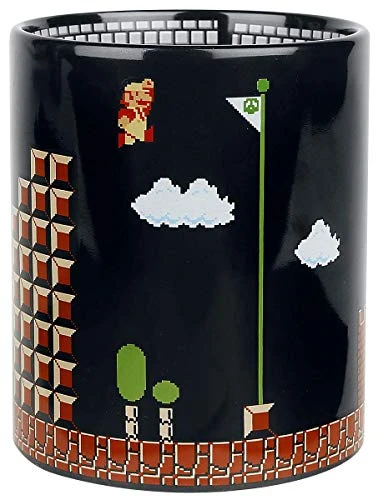 NINTENDO Super Mario Collectibles | Super Mario 8-Bit Boss Black Ceramic Coffee Mug 5 NINTENDO Super Mario Collectibles | Super Mario 8-Bit Boss Black Ceramic Coffee Mug - Image 3