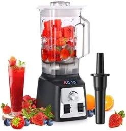 Smoothie Blender Maker, 1450W Powerful Blenders For Kitchen With Time Display, Stepless Control, 2L BPA-Free Tritan Container, 8 Sharp Blades, Jug Kitchen Blender With 30000 RPM High Speed, Ice Crush Blender For Shakes/Smoothies/Ice/Soup/Nut 16 Smoothie Blender Maker, 1450W Powerful Blenders For Kitchen With Time Display, Stepless Control, 2L BPA-Free Tritan Container, 8 Sharp Blades, Jug Kitchen Blender With 30000 RPM High Speed, Ice Crush Blender For Shakes/Smoothies/Ice/Soup/Nut -KitchenAid Shop 51XkjixEibL. AC