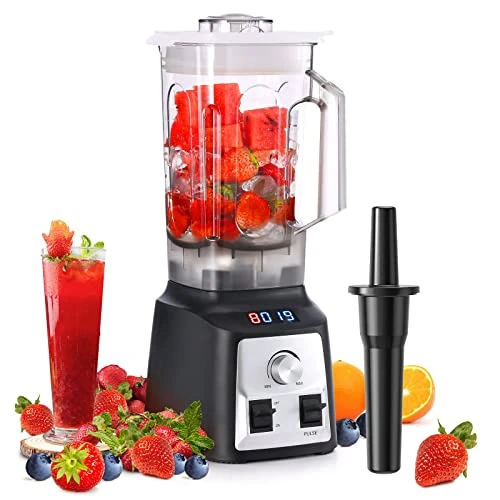 Smoothie Blender Maker, 1450W Powerful Blenders For Kitchen With Time Display, Stepless Control, 2L BPA-Free Tritan Container, 8 Sharp Blades, Jug Kitchen Blender With 30000 RPM High Speed, Ice Crush Blender For Shakes/Smoothies/Ice/Soup/Nut 3 Smoothie Blender Maker, 1450W Powerful Blenders For Kitchen With Time Display, Stepless Control, 2L BPA-Free Tritan Container, 8 Sharp Blades, Jug Kitchen Blender With 30000 RPM High Speed, Ice Crush Blender For Shakes/Smoothies/Ice/Soup/Nut