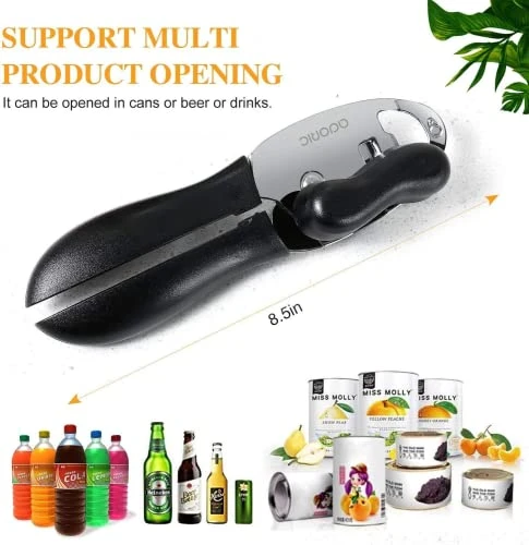 Can Opener Manual, 4-in-1 Can Opener Kitchen Durable Stainless Steel Heavy Duty Can Openers With Anti-slip Hand Grip Ultra Sharp & Smooth Edge 5 Can Opener Manual, 4-in-1 Can Opener Kitchen Durable Stainless Steel Heavy Duty Can Openers With Anti-slip Hand Grip Ultra Sharp & Smooth Edge - Image 3