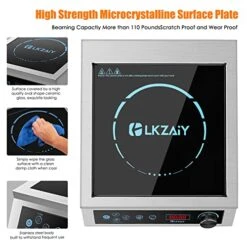 Induction Cooktop, Commercial Electric Stove 3500W 240v Commercial Induction Cooktop Hot Plate For Cooking Portable Electric Stove For Kitchen Home School & Restaurant -KitchenAid Shop 51XyiHwfF1L