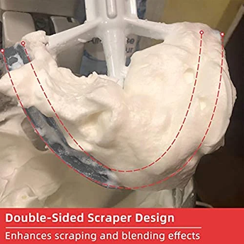 Upgraded Paddle Attachment For Kitchen Aid Tilt-Head Stand Mixer (4.5-5 Quart) Replacement Flex Edge Beater With Scraper For Kitchen Aid 5 Upgraded Paddle Attachment For Kitchen Aid Tilt-Head Stand Mixer (4.5-5 Quart) Replacement Flex Edge Beater With Scraper For Kitchen Aid - Image 3