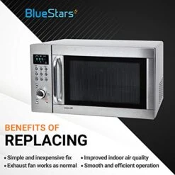 Ultra Durable 8206230A Microwave Charcoal Filter Replacement Part By Blue Stars – Exact Fit For Whirlpool & Maytag Microwaves – Replaces 8206230 AP4299744 PS1871363 - PACK OF 3 -KitchenAid Shop 51Y4rVeSbFL