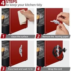 CEBERVICE 15 Pack Cord Organizer For Appliances, Upgraded Cord Keeper, Cord Winder Cord Wrapper Cord Holder Organizer Stick On Mixer, Coffee-Maker, Blender, Toaster, Pressure-Cooker, Air-Fryer -KitchenAid Shop 51YJEFPdwEL