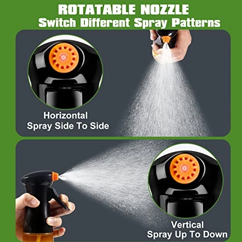 Il Sprayer For Cooking, Upgraded Olive Oil Sprayer Bottle, Air Fryer Accessories, Oil Mister For Air Fryer, 7oz/200ml Oil Vinegar Spritzer, Kitchen Gadgets For Salad, BBQ, Roasting (Black) 4 Il Sprayer For Cooking, Upgraded Olive Oil Sprayer Bottle, Air Fryer Accessories, Oil Mister For Air Fryer, 7oz/200ml Oil Vinegar Spritzer, Kitchen Gadgets For Salad, BBQ, Roasting (Black) - Image 2