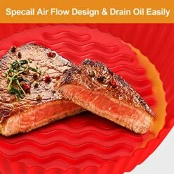 2 Pack Air Fryer Silicone Liners-7.5inch Round Reusable Air Fryer Silicone Basket Liners, Heat Resistant Air Fryer Pot Inserts, Dishwasher Safe, Fits 3 To 5 Qt For Air Fryer Oven Accessories 10 2 Pack Air Fryer Silicone Liners-7.5inch Round Reusable Air Fryer Silicone Basket Liners, Heat Resistant Air Fryer Pot Inserts, Dishwasher Safe, Fits 3 To 5 Qt For Air Fryer Oven Accessories -KitchenAid Shop 51YS0kw8dSL