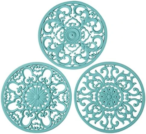 Extra Thick Silicone Trivet Mat For Hot Dishes, Hot Pots And Pans, Pot Holder, Hot Pad To Portect Your Table And Countertop, Kitchen Decor And Accessories,Turquoise,Set Of 3 15 Extra Thick Silicone Trivet Mat For Hot Dishes, Hot Pots And Pans, Pot Holder, Hot Pad To Portect Your Table And Countertop, Kitchen Decor And Accessories,Turquoise,Set Of 3 - Image 13