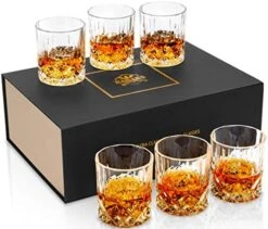 Old Fashioned Whiskey Glasses With Luxury Box - 10 Oz Rocks Barware For Scotch, Bourbon, Liquor And Cocktail Drinks - Set Of 4 -KitchenAid Shop 51YZyxZPvpL. AC