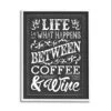 Stupell Industries Life, Between Coffee And Wine Chalk, Design By Melody Hogan -KitchenAid Shop 51Yep9OITkL