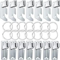 14 Pieces Military Can Openers Camping Travel P52 Can Opener Keychain Stainless Steel Army Survival Backpack Portable Can Opener (2 Styles)