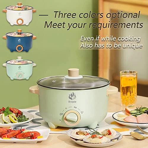 Electric Skillet Hot Pot Cooker - Multifunction Frying Pan 110V Non-Stick Grill 3L Stir-fried Stewed Cookware Steak Noodle Ramen Shabu Shabu Pot - Home Office Party Kitchen Dorm Cooking 6 Electric Skillet Hot Pot Cooker - Multifunction Frying Pan 110V Non-Stick Grill 3L Stir-fried Stewed Cookware Steak Noodle Ramen Shabu Shabu Pot - Home Office Party Kitchen Dorm Cooking - Image 4