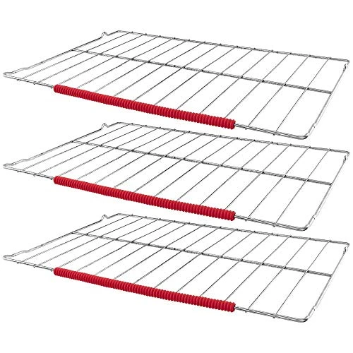 Oven Rack Protectors Prevents Skin Burns Flexible Red Silicone Strips, Set Of 3 4 Oven Rack Protectors Prevents Skin Burns Flexible Red Silicone Strips, Set Of 3 - Image 2