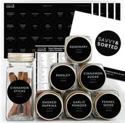 Black Spice Labels For Spice Jars | 148 Spice Jar Labels For Spice Containers | Spice Labels Stickers Preprinted | Spice Organizing Labels Herb Seasoning Kitchen Pantry Labels For Jars -KitchenAid Shop 51Yrsbz8nXL. AC