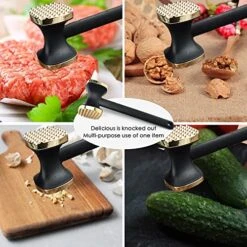 Kitchen Meat Tenderizer Sets - Heavy Duty Manual Hammer Mallet Tool And Meat Tenderizer Needle Tool,Meat Hammer Used For Steak, Chicken, Fish,Meat Pounder With Comfort Grip Handle 13 Kitchen Meat Tenderizer Sets - Heavy Duty Manual Hammer Mallet Tool And Meat Tenderizer Needle Tool,Meat Hammer Used For Steak, Chicken, Fish,Meat Pounder With Comfort Grip Handle -KitchenAid Shop 51YztqRV6uL