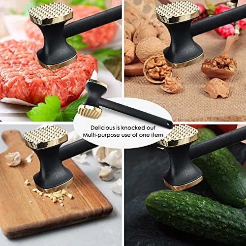 Kitchen Meat Tenderizer Sets - Heavy Duty Manual Hammer Mallet Tool And Meat Tenderizer Needle Tool,Meat Hammer Used For Steak, Chicken, Fish,Meat Pounder With Comfort Grip Handle 7 Kitchen Meat Tenderizer Sets - Heavy Duty Manual Hammer Mallet Tool And Meat Tenderizer Needle Tool,Meat Hammer Used For Steak, Chicken, Fish,Meat Pounder With Comfort Grip Handle - Image 5