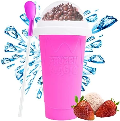Frozen Magic Slushy Maker Cup,TIK TOK Quick Frozen Smoothies Cup,Slushy Squeeze Cup Slushie Maker Cup Ice Cup,Cool Stuff Ice Cream Maker For Kids Teens Family 11 Frozen Magic Slushy Maker Cup,TIK TOK Quick Frozen Smoothies Cup,Slushy Squeeze Cup Slushie Maker Cup Ice Cup,Cool Stuff Ice Cream Maker For Kids Teens Family - Image 9