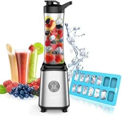 Smoothie Blender, Personal Blender For Shakes And Smoothies, Small Blender With 2 Tritan BPA-Free 20Oz Blender Cups And Cleaning Brush, 300W -KitchenAid Shop 51Z3EokcESL. AC