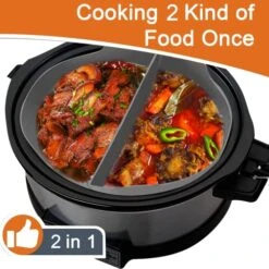 Slow Cooker Liners, Silicone Slow Cooker Liner Slow Cooker Divider Insert BPA Free, Dishwasher Safe Fit 6QT (2 Count, Grey) 11 Slow Cooker Liners, Silicone Slow Cooker Liner Slow Cooker Divider Insert BPA Free, Dishwasher Safe Fit 6QT (2 Count, Grey) -KitchenAid Shop 51Z3hNcB07L