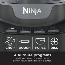 Ninja NF705BRN Professional XL Food Processor, 1200 Peak-Watts. 4 Functions For Chopping, Slicing/Shredding, Purees, Dough. 12-Cup Processor Bowl, 2 Blades/Discs, Feed Chute/Pusher, Storage Box, Black -KitchenAid Shop 51Z3hrIyHBL