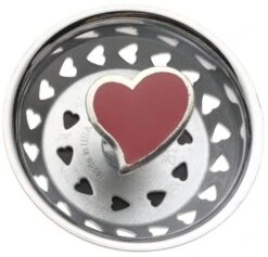 Enamel Kitchen Strainer Red Heart