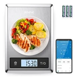 Digital Food Scale, Kitchen Scale Weight Grams And Oz For Baking, Cooking And Coffee-Smart Tape Measure Body With App - RENPHO Bluetooth Measuring Tapes -KitchenAid Shop 51Z8lkdzXRL