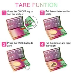 THINKSCALE Shiny Digital Gram Scale, 300g X 0.01g Iridescent Pocket Scale Rainbow Chrome Plating, 6 Units Small Scale .01 Gram Accuracy, Tare Function For Food, Jewelry, Herb, Powder, Coins, Travel -KitchenAid Shop 51ZJsCeDCLL