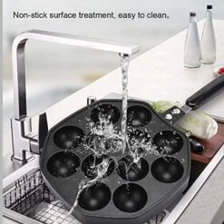 12 Holes Takoyaki Maker, Mini Pancakes Maker Japanese Taiyaki Pan Nonstick Egg Mcmuffin Maker Cast Iron Pan Cooking Tools With Handle For Octopus Ball Egg Puffs Mold Baking 12 12 Holes Takoyaki Maker, Mini Pancakes Maker Japanese Taiyaki Pan Nonstick Egg Mcmuffin Maker Cast Iron Pan Cooking Tools With Handle For Octopus Ball Egg Puffs Mold Baking -KitchenAid Shop 51ZUiQBimNL