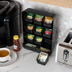 9 Removable Drawers Tea Bag Holder And Condiment Organizer, Black 14 9 Removable Drawers Tea Bag Holder And Condiment Organizer, Black -KitchenAid Shop 51ZcuWmdUbL