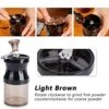 Manual Coffee Grinder, Washable Mini Hand Crank Coffee Bean Grinding Machine With Top Transparent Bean Bin Kitchen Supply (01) -KitchenAid Shop 51ZdBocvnXL