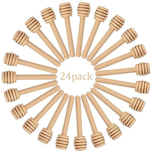 ® 24 Pack Of Mini 3 Inch Wood Honey Dipper Sticks, Server For Honey Jar Dispense Drizzle Honey, Wedding Party Favors 3 ® 24 Pack Of Mini 3 Inch Wood Honey Dipper Sticks, Server For Honey Jar Dispense Drizzle Honey, Wedding Party Favors