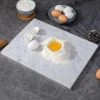 Arble Cheese Pastry Board 16" X 12", Marble Cutting Board, Marble Serving Tray For Pastries, Bread, Pizza, Carrara White