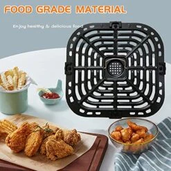 Air Fryer Crisper Plate For Instants Vortex Plus Gourmia GAF680/685 6QT Air Fryers, Premium Nonstick Air Fryer Grill Pan Tray Grate Grid Insert For Instants 5.7QT/6QT Air Fryer, Dishwasher Safe -KitchenAid Shop 51a7iz1OgcL